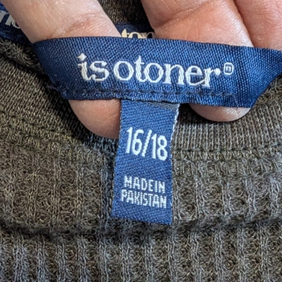 Isotoner thermal size 16 YOUTH gray. (SIZE IS MORE LIKE AN 8-10)see measurements - Picture 3 of 8
